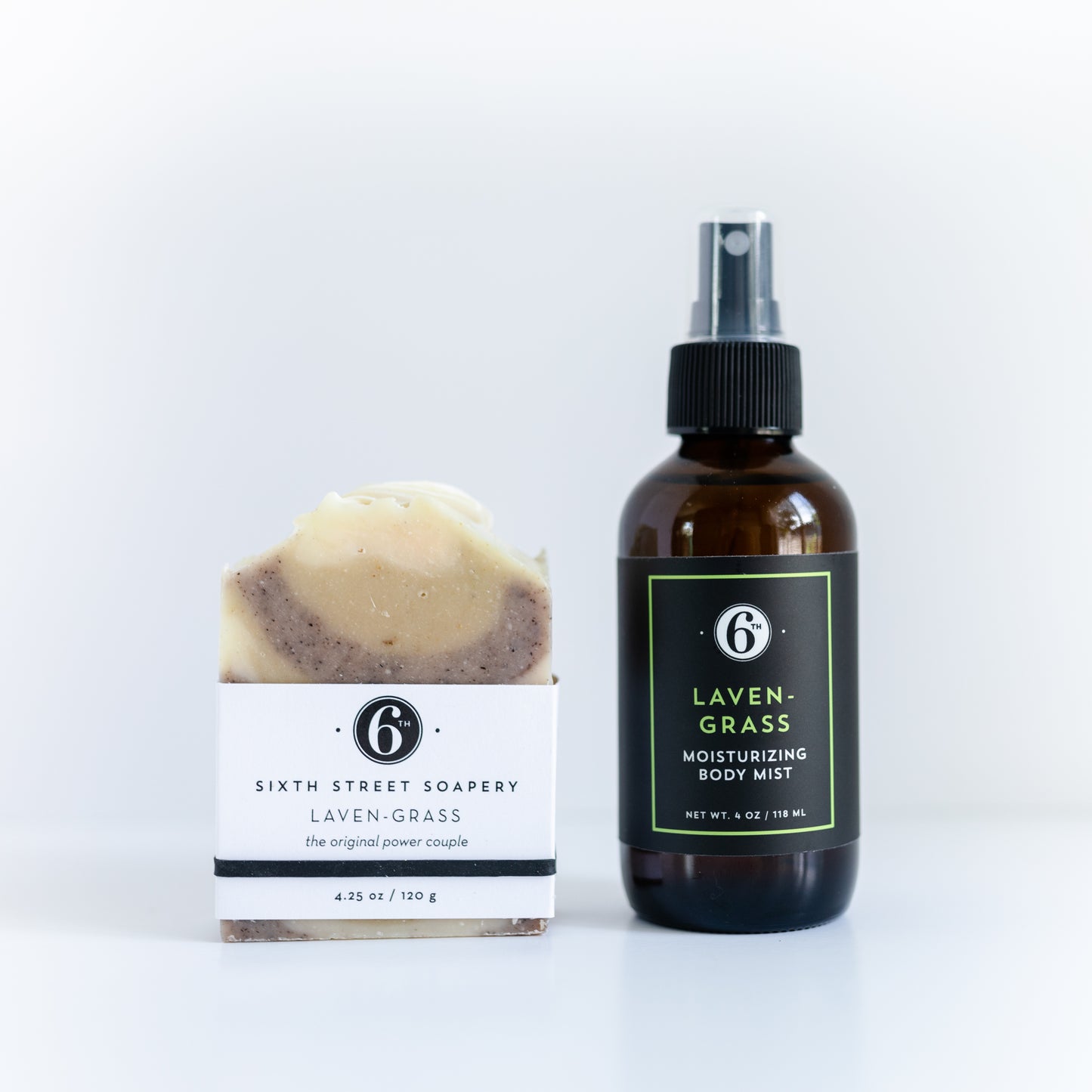 Soap and Body Mist Set in Laven-Grass