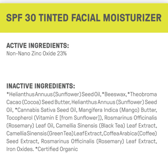 Tinted Facial Moisturizer spf 30
