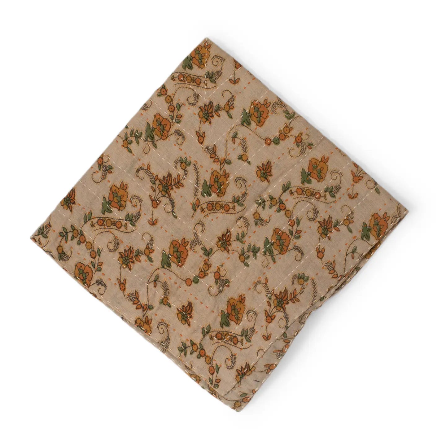  Multi colored cloth napkin.