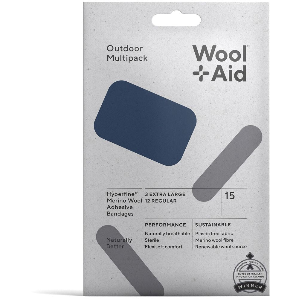 Wool bandages in outdoor pack