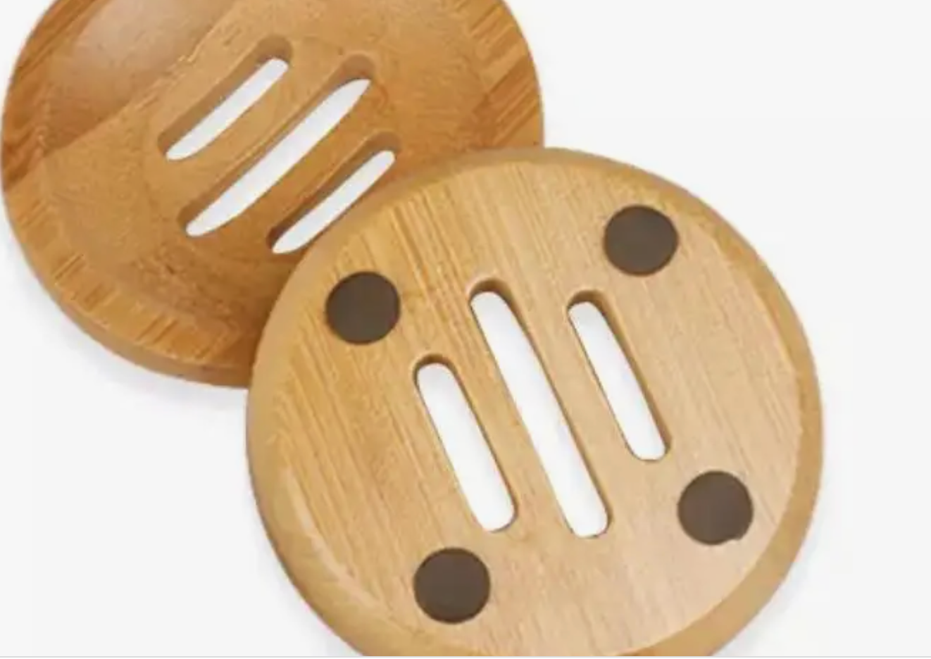Round bamboo discount soap dish