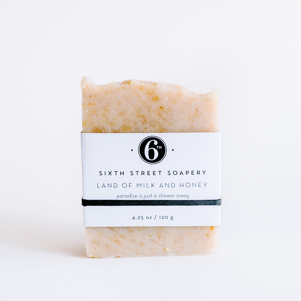 land of milk and honey soap bar