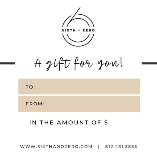Load image into Gallery viewer, sixth and zero gift card

