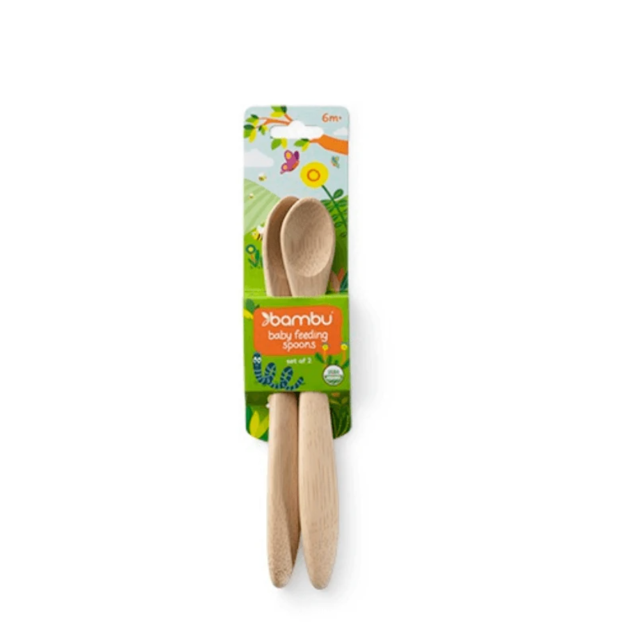 bambu baby feeding spoons organic