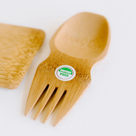 organic bamboo bambu travel spork