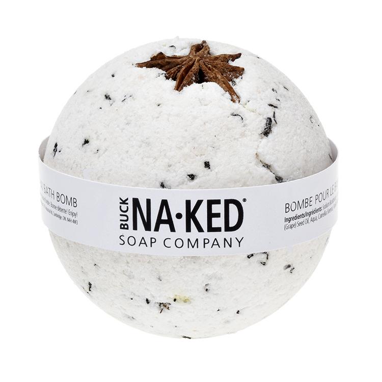Load image into Gallery viewer, buck naked soap company bath bomb vanilla chai
