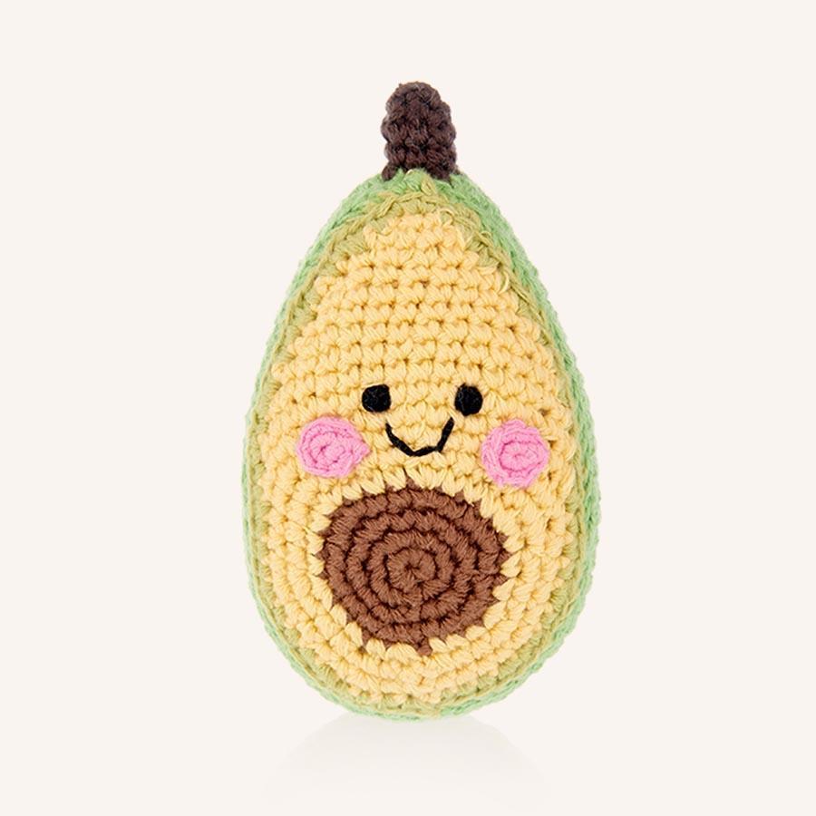 pebbel organic cotton rattle