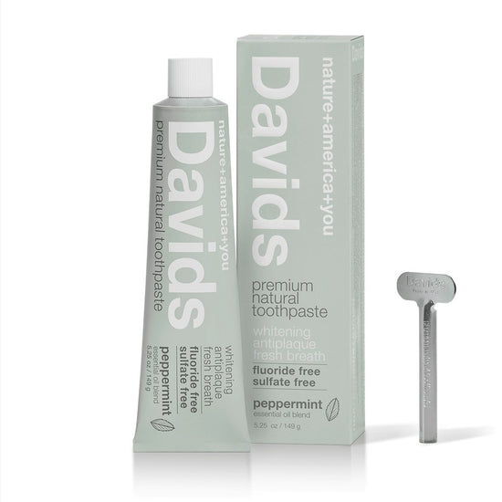 David's Natural Toothpaste Peppermint Flavor 