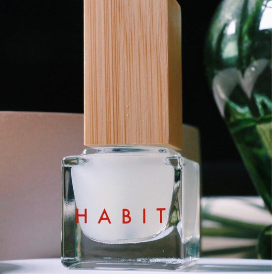 habit clear matte top coat nail polish