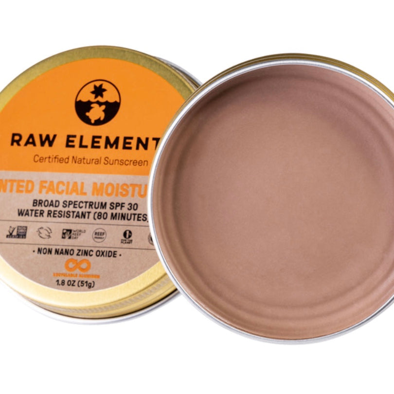 raw elements spf tinted face moisturizer