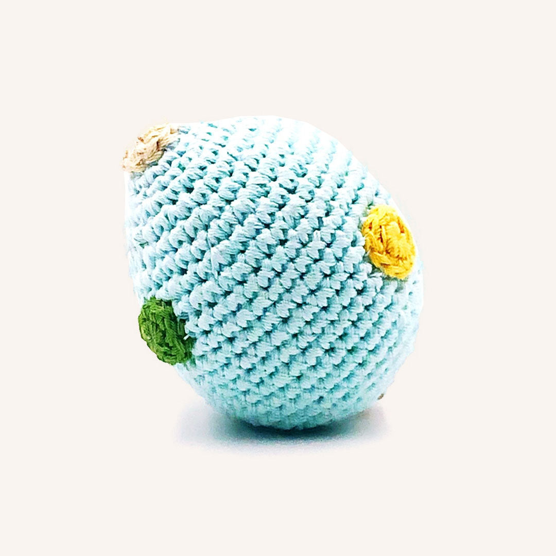 Plush Cotton Easter Basket and Eggs