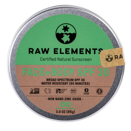raw elements spf 30 face and body