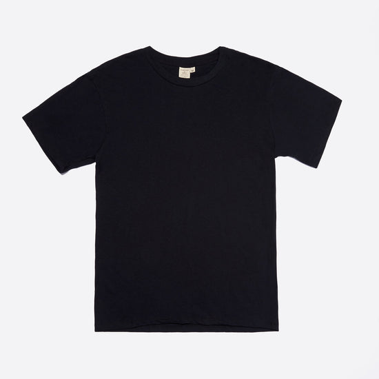 harvest and mill organic cotton unisex black tee