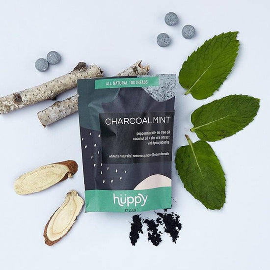 Huppy Charcoal Mint Toothpaste Tabs