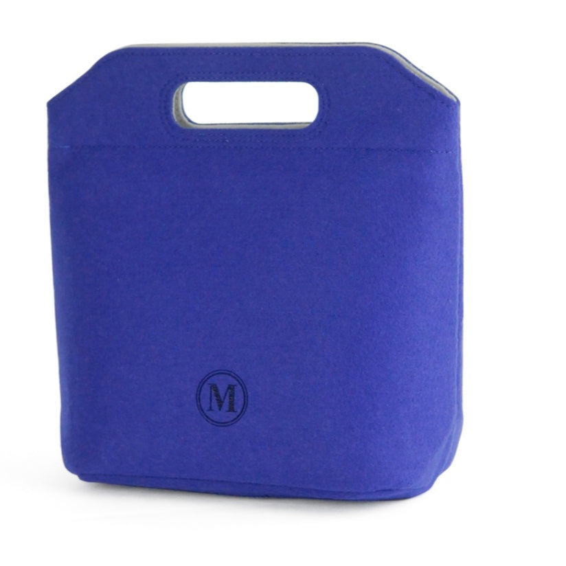 minimal eco felt lunch bag